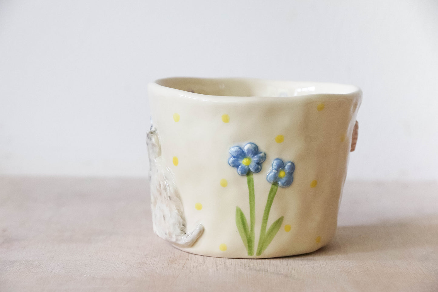 Spring Garden Cat Mug