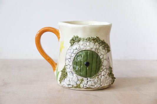 Stone Hobbit House Tulip Mug