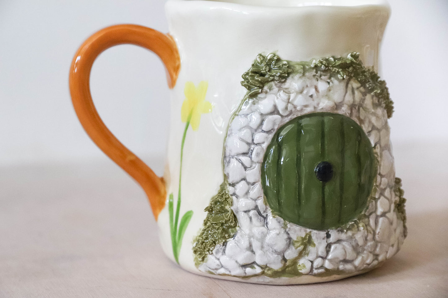 Stone Hobbit House Tulip Mug