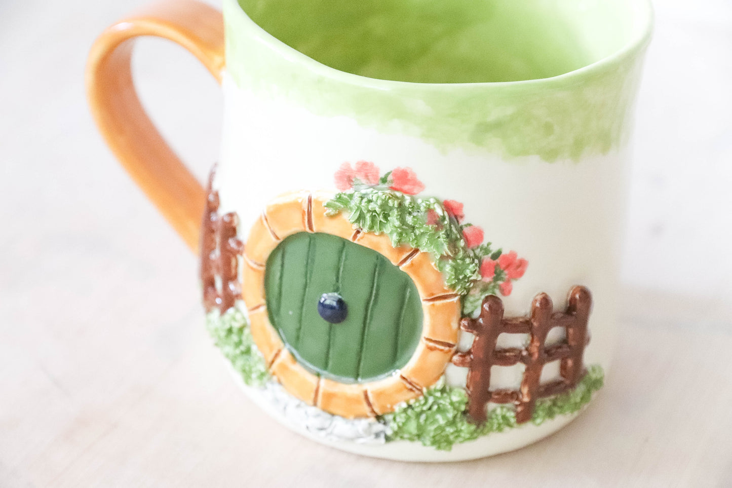 Hobbit House Fence Round Mug