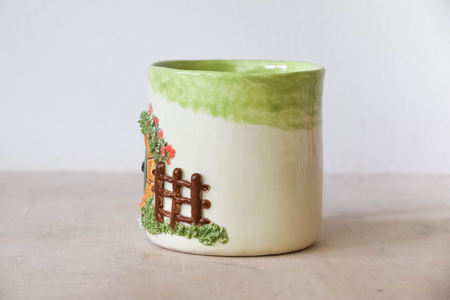 Hobbit House Fence Round Mug