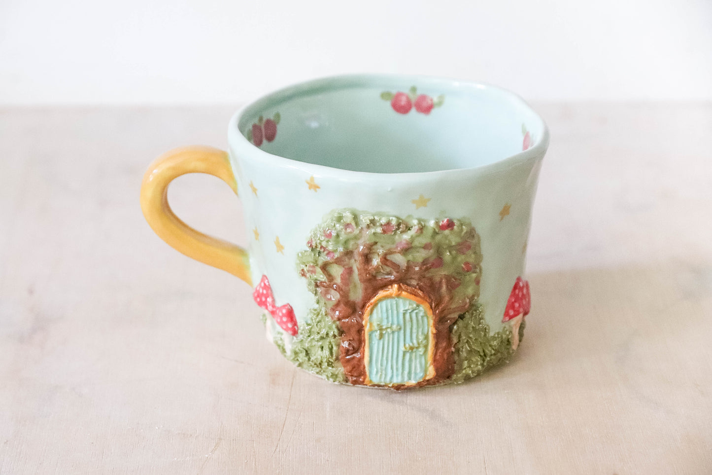 Blue Starry Fairy House Mug
