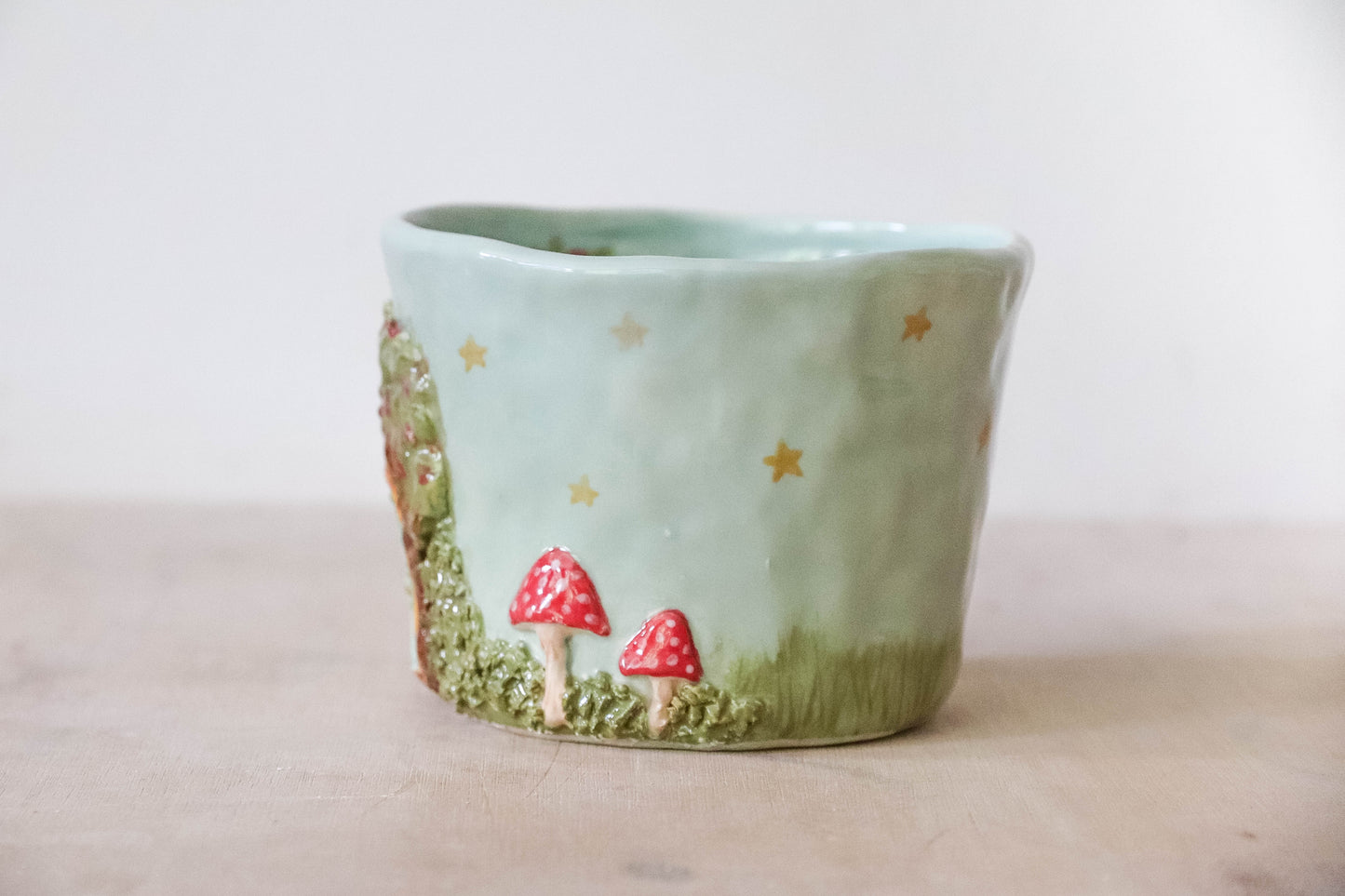 Blue Starry Fairy House Mug