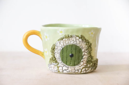 Green Stone Hobbit House Mug