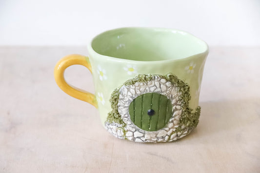 Green Stone Hobbit House Mug