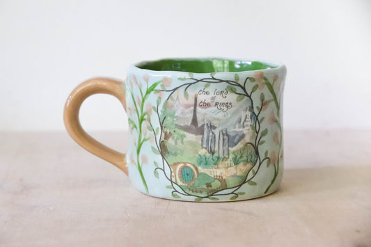 Lotr Blue Floral Mug Large