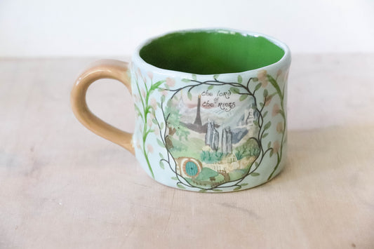 Lotr Blue Floral Mug Large