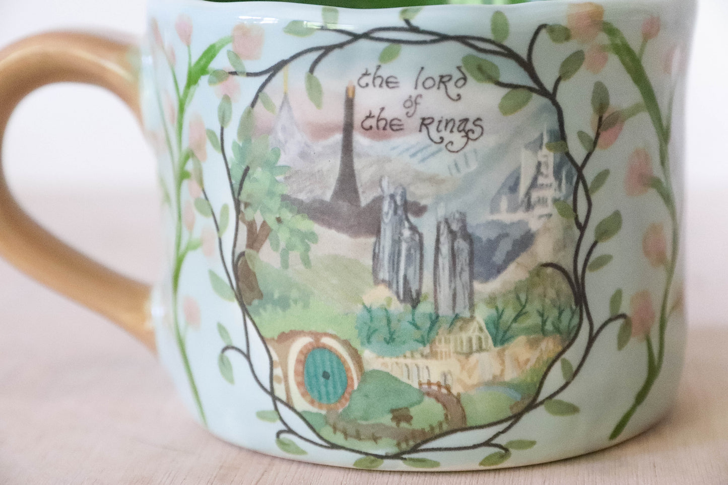 Lotr Blue Floral Mug Large