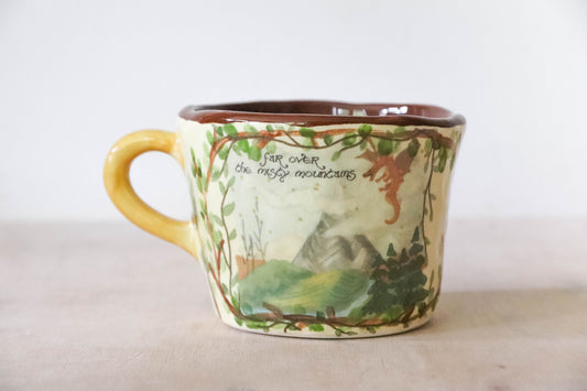 Brown Cream Misty Mountains Mug