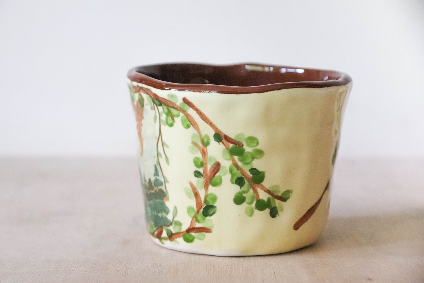 Brown Cream Misty Mountains Mug