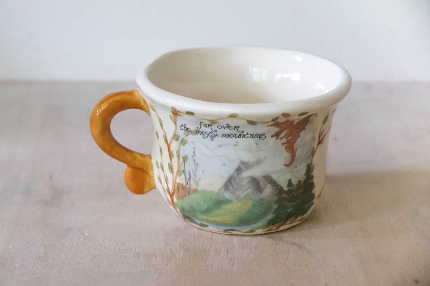 Cream Misty Mountains Mug