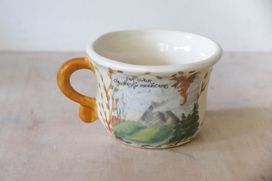 Cream Misty Mountains Mug