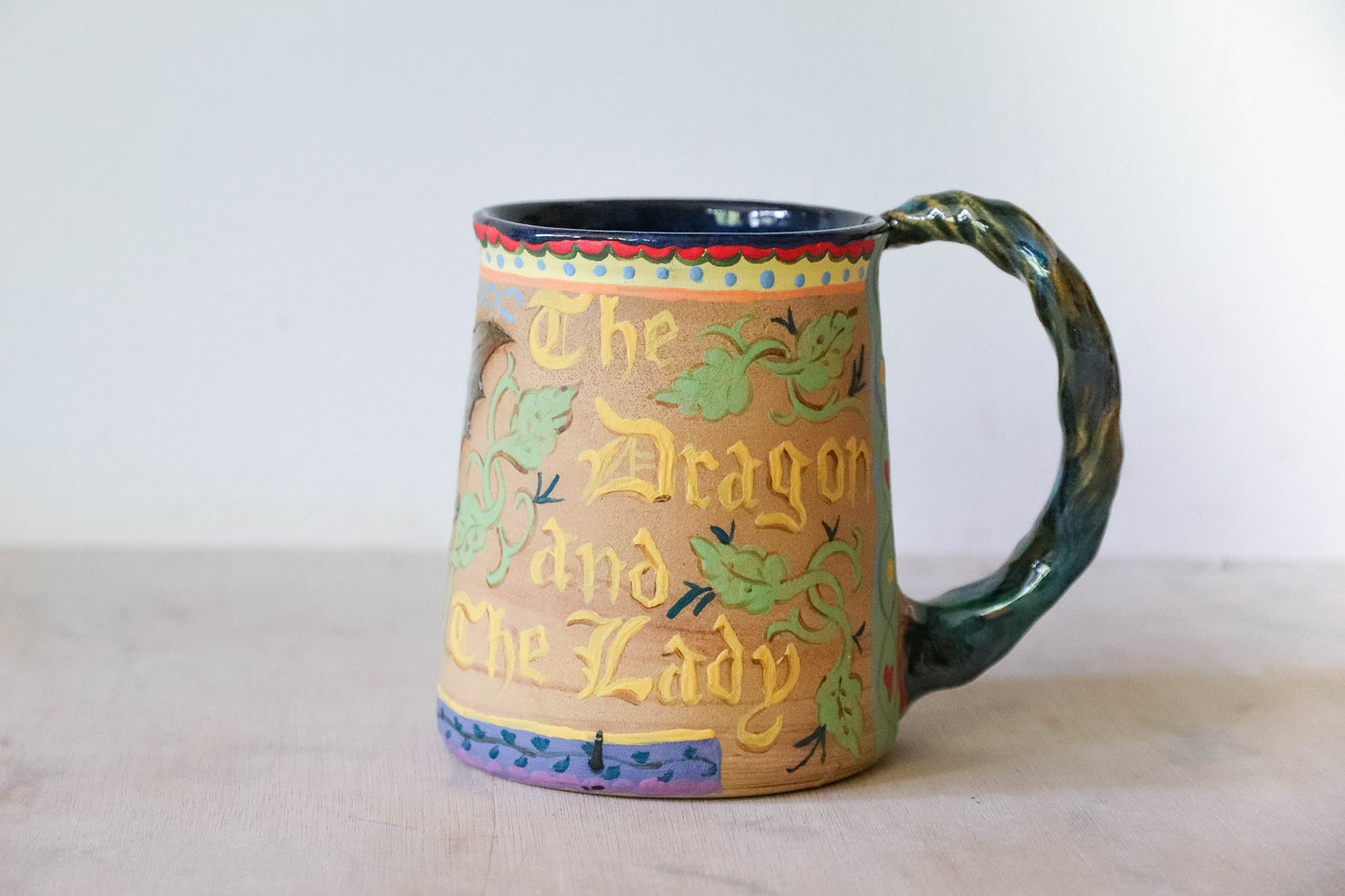 The Lady and The Dragon Stoneware Mug