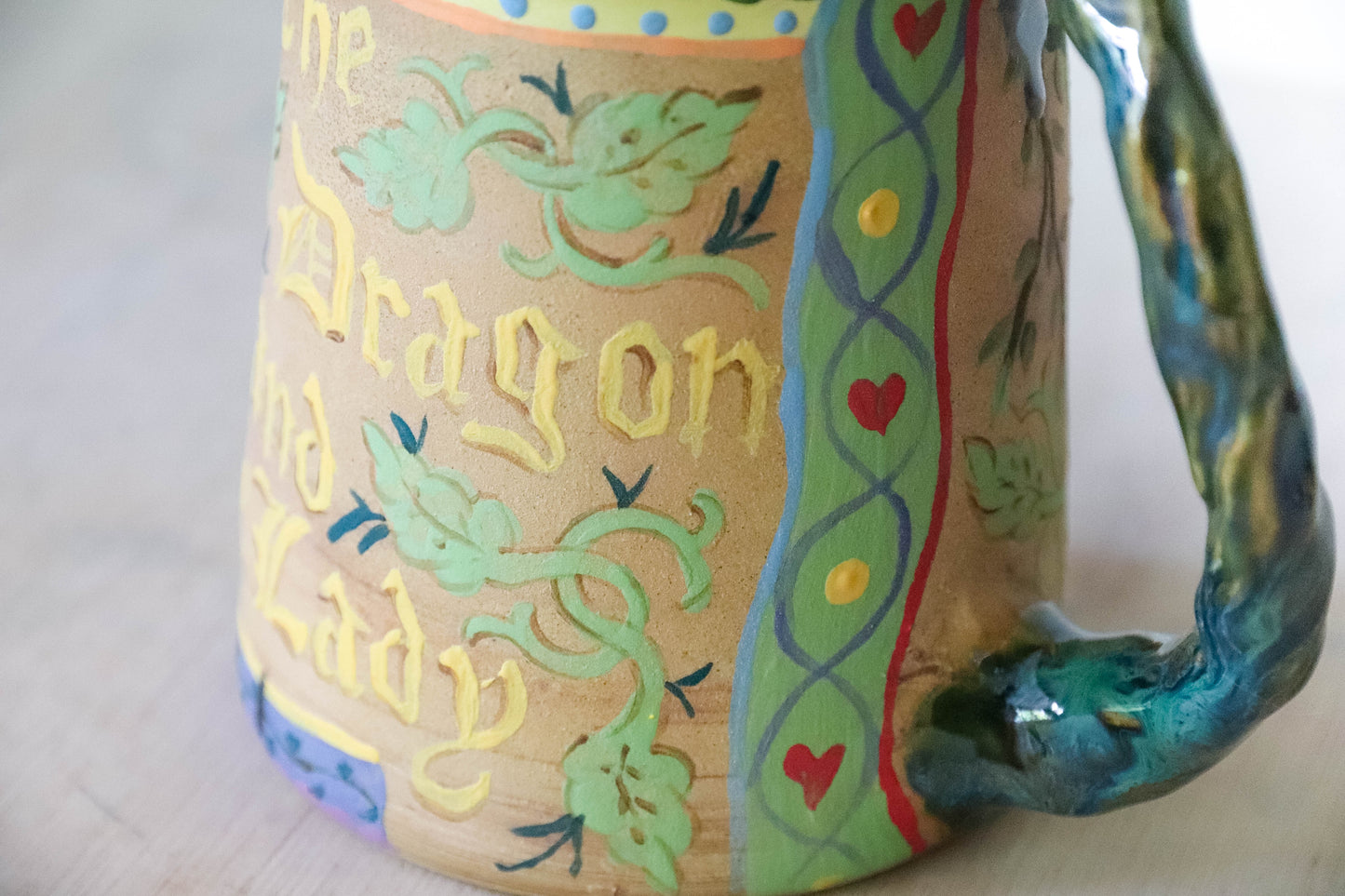 The Lady and The Dragon Stoneware Mug