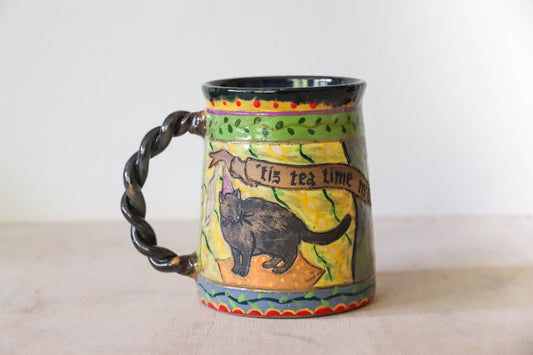 Medieval Cats Stoneware Mug