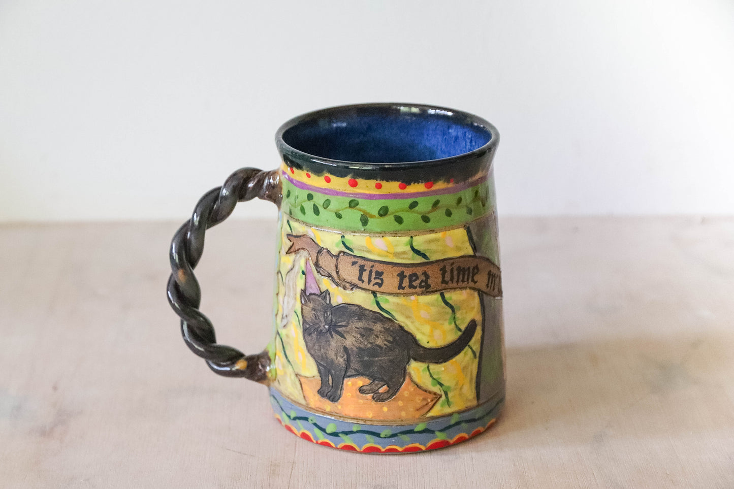 Medieval Cats Stoneware Mug