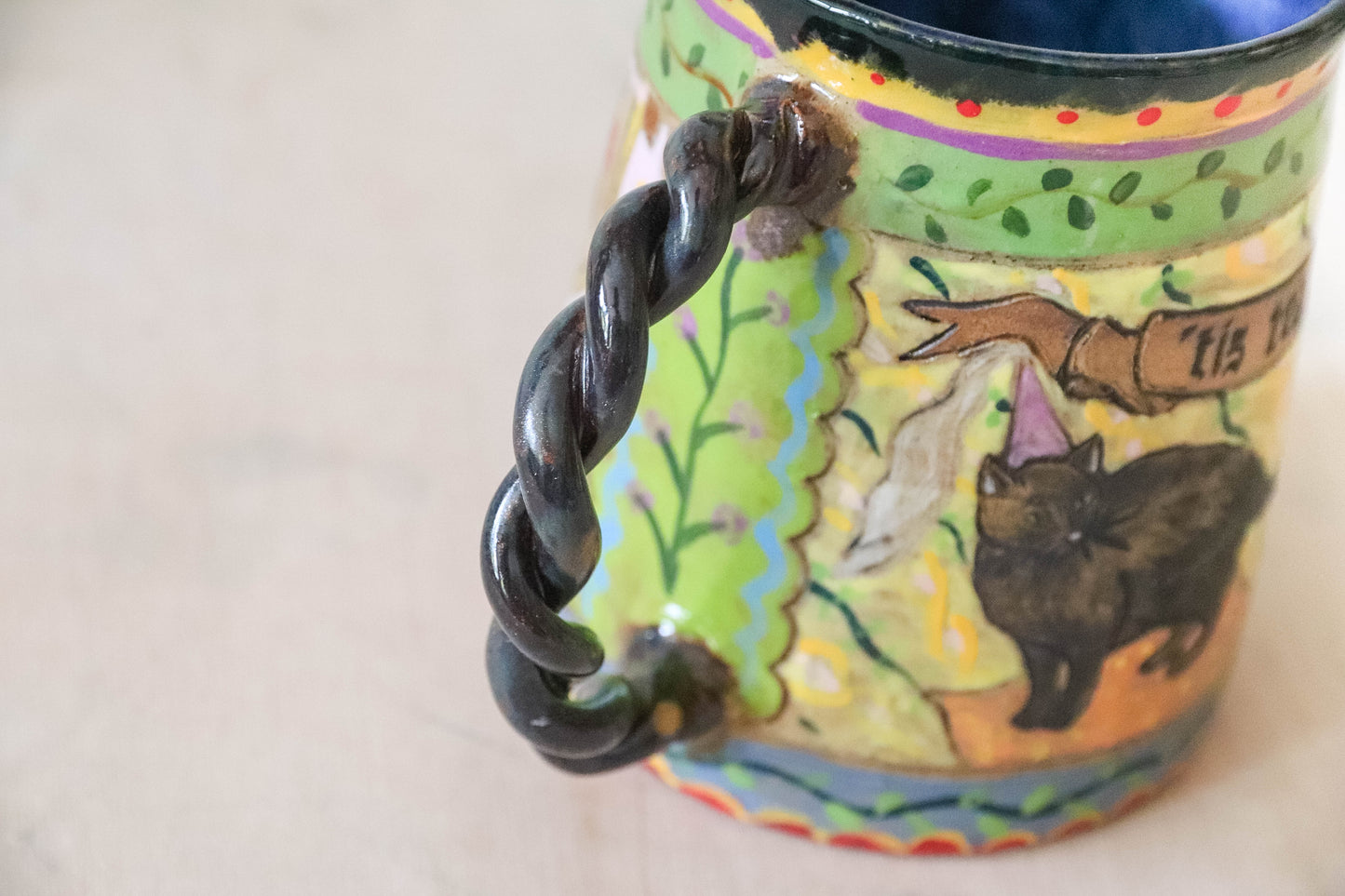 Medieval Cats Stoneware Mug