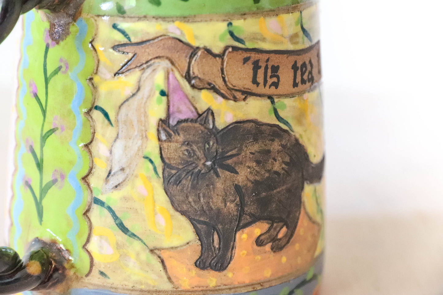 Medieval Cats Stoneware Mug