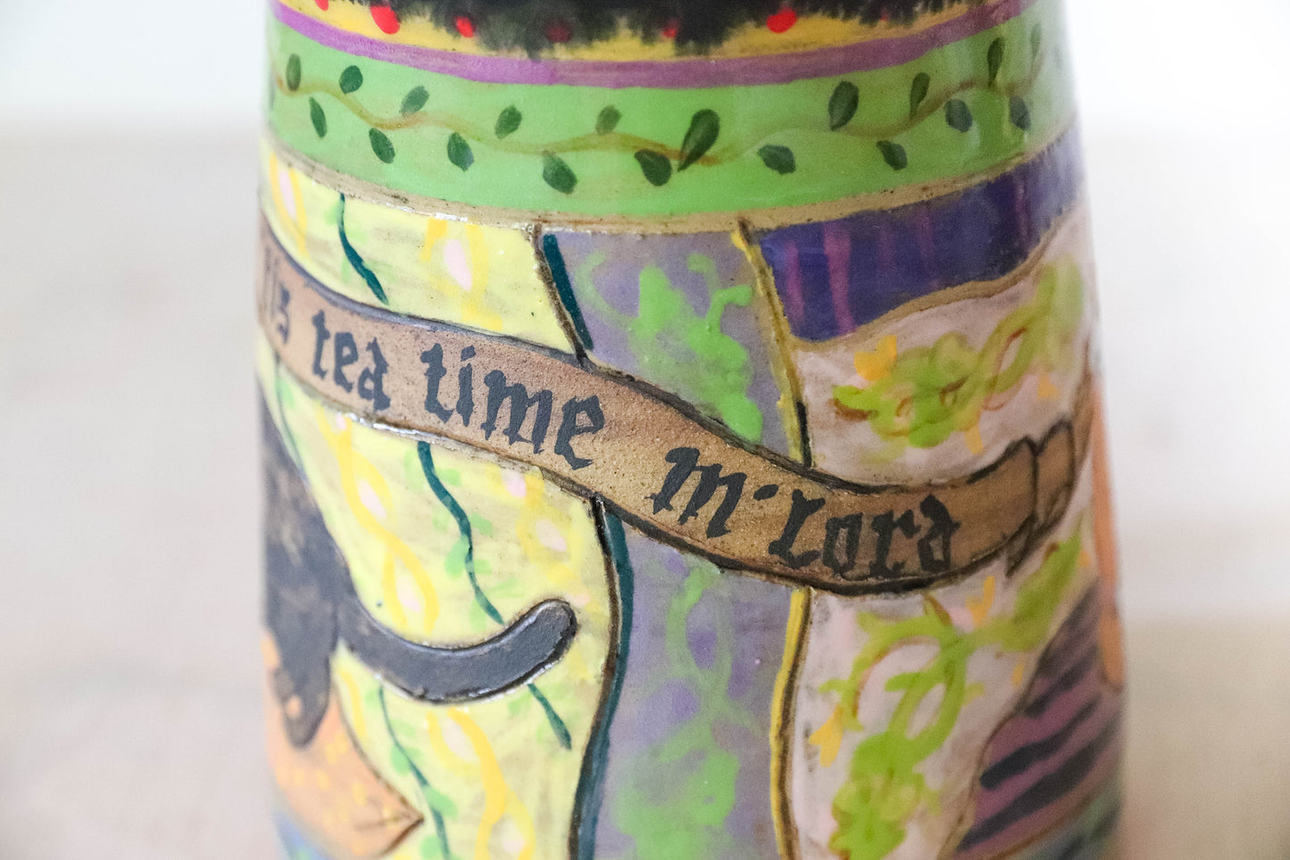 Medieval Cats Stoneware Mug