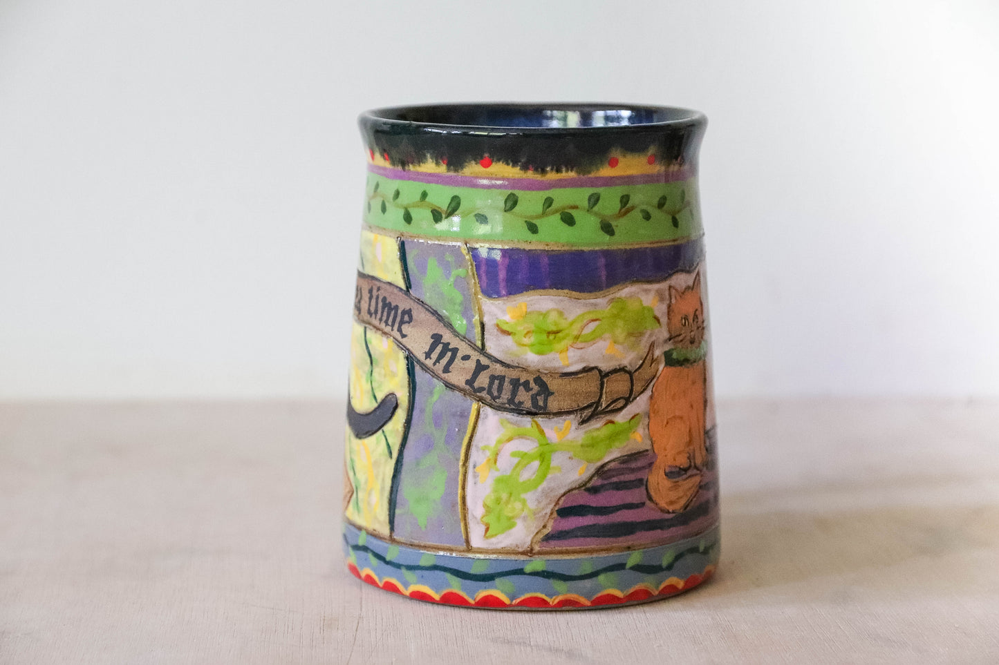 Medieval Cats Stoneware Mug