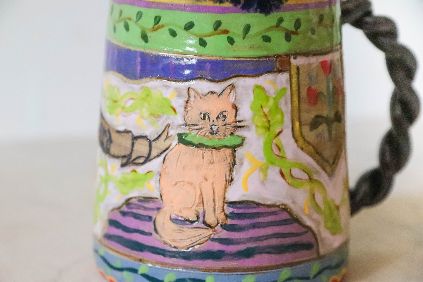 Medieval Cats Stoneware Mug