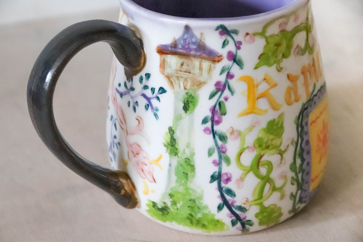 Medieval Rapunzel Stoneware Mug - large