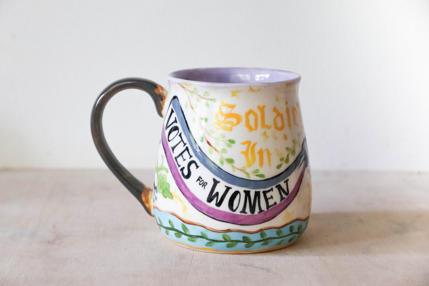 Medieval Votes for Women Stoneware Mug - large