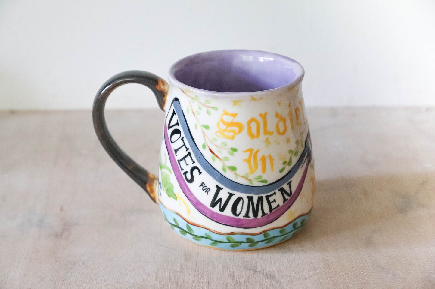 Medieval Votes for Women Stoneware Mug - large