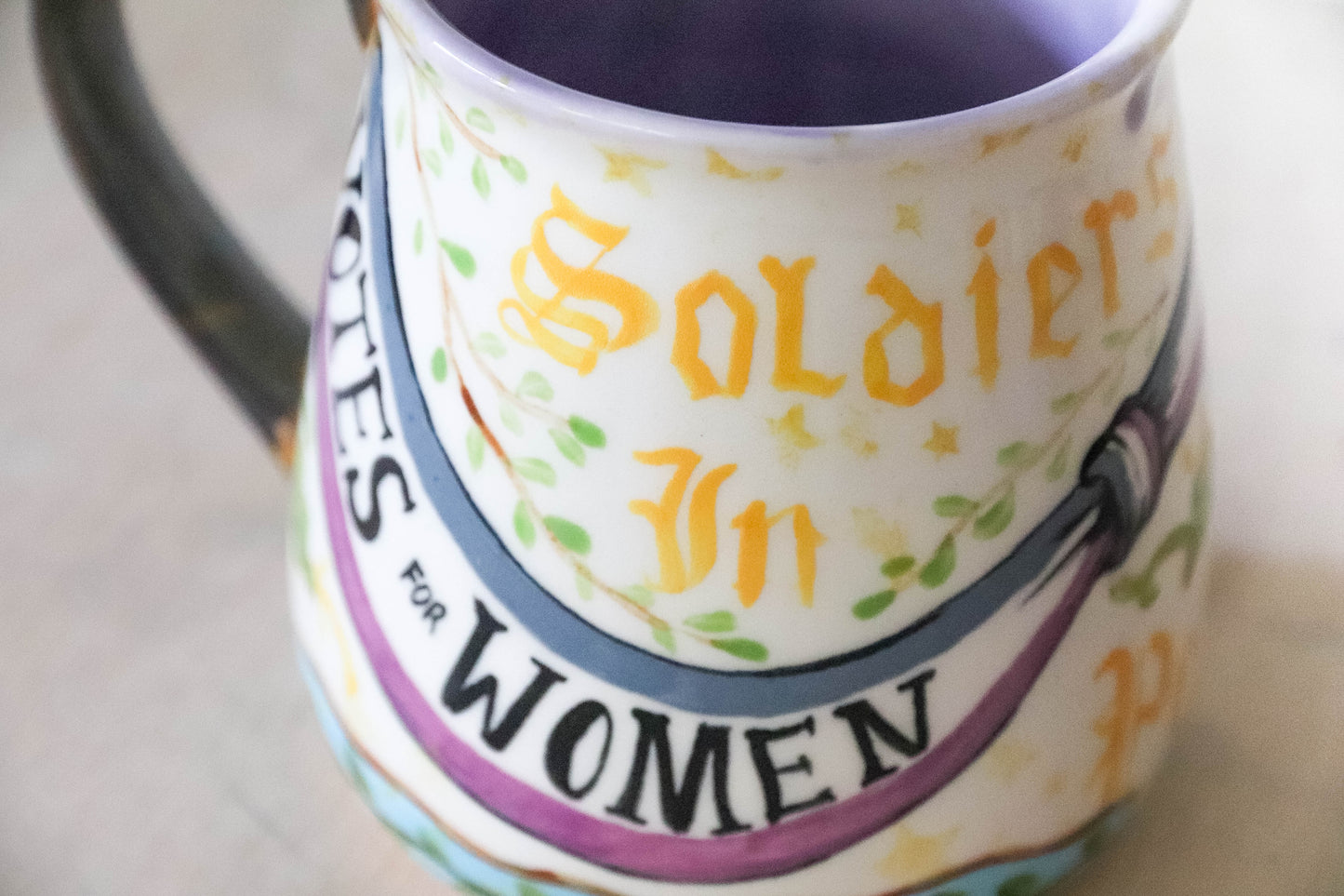 Medieval Votes for Women Stoneware Mug - large