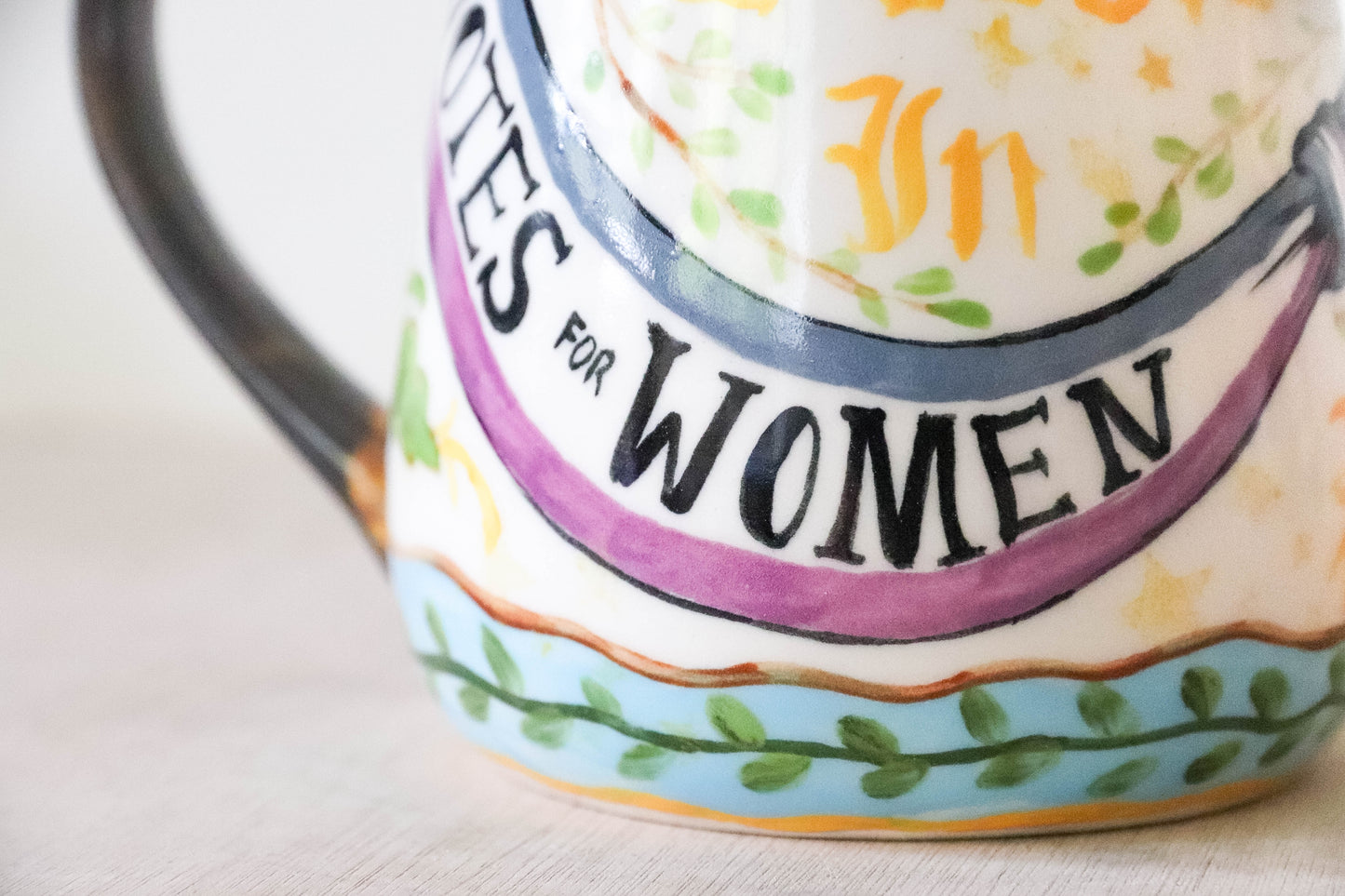 Medieval Votes for Women Stoneware Mug - large