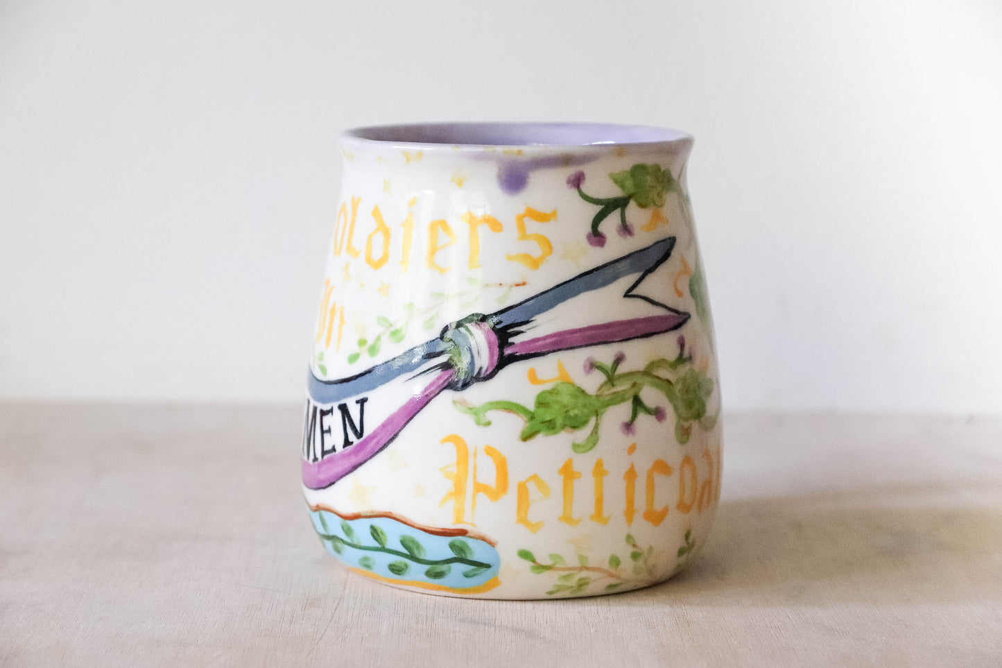 Medieval Votes for Women Stoneware Mug - large