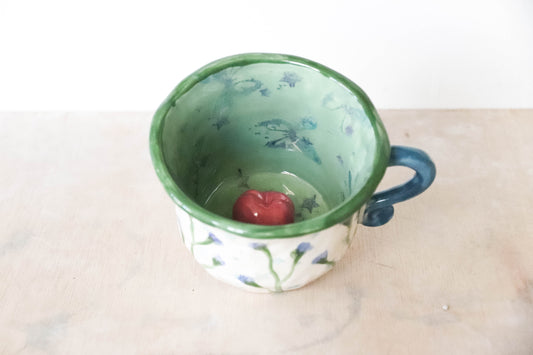 Peekaboo Apple Baseball Mug