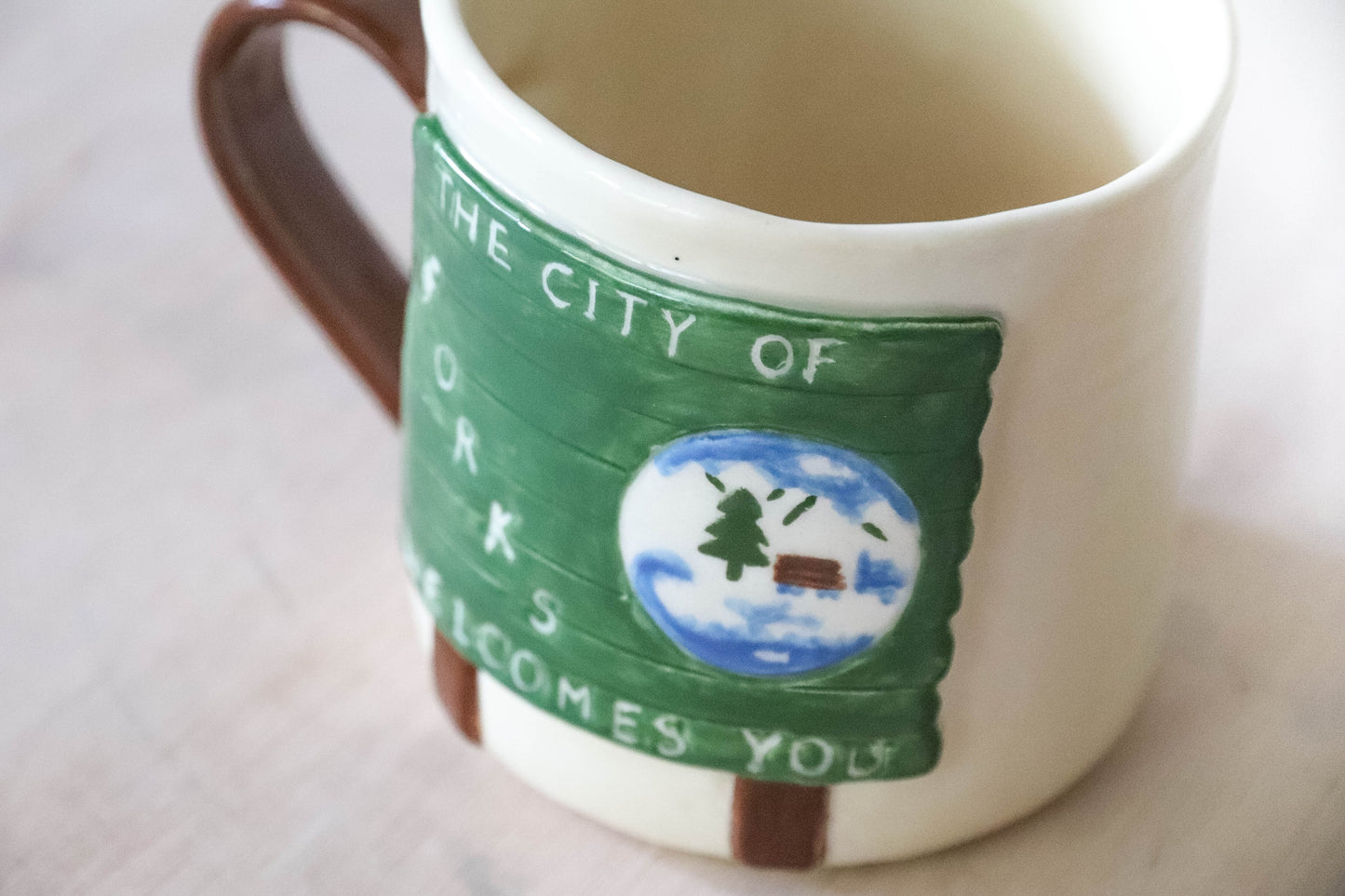Forks Washington Round Mug