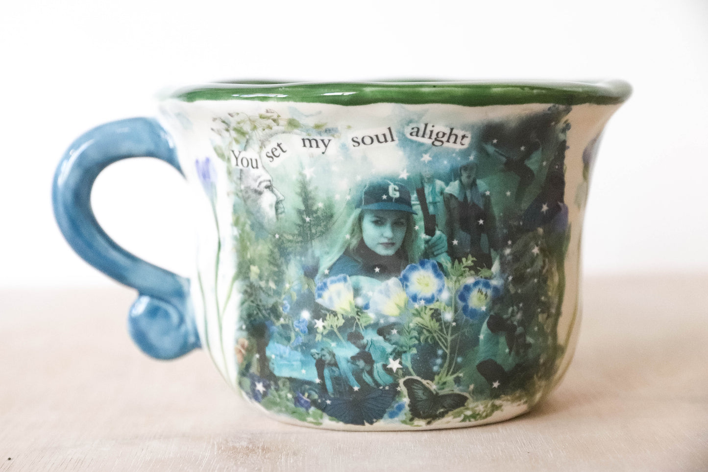 Peekaboo Apple Baseball Mug