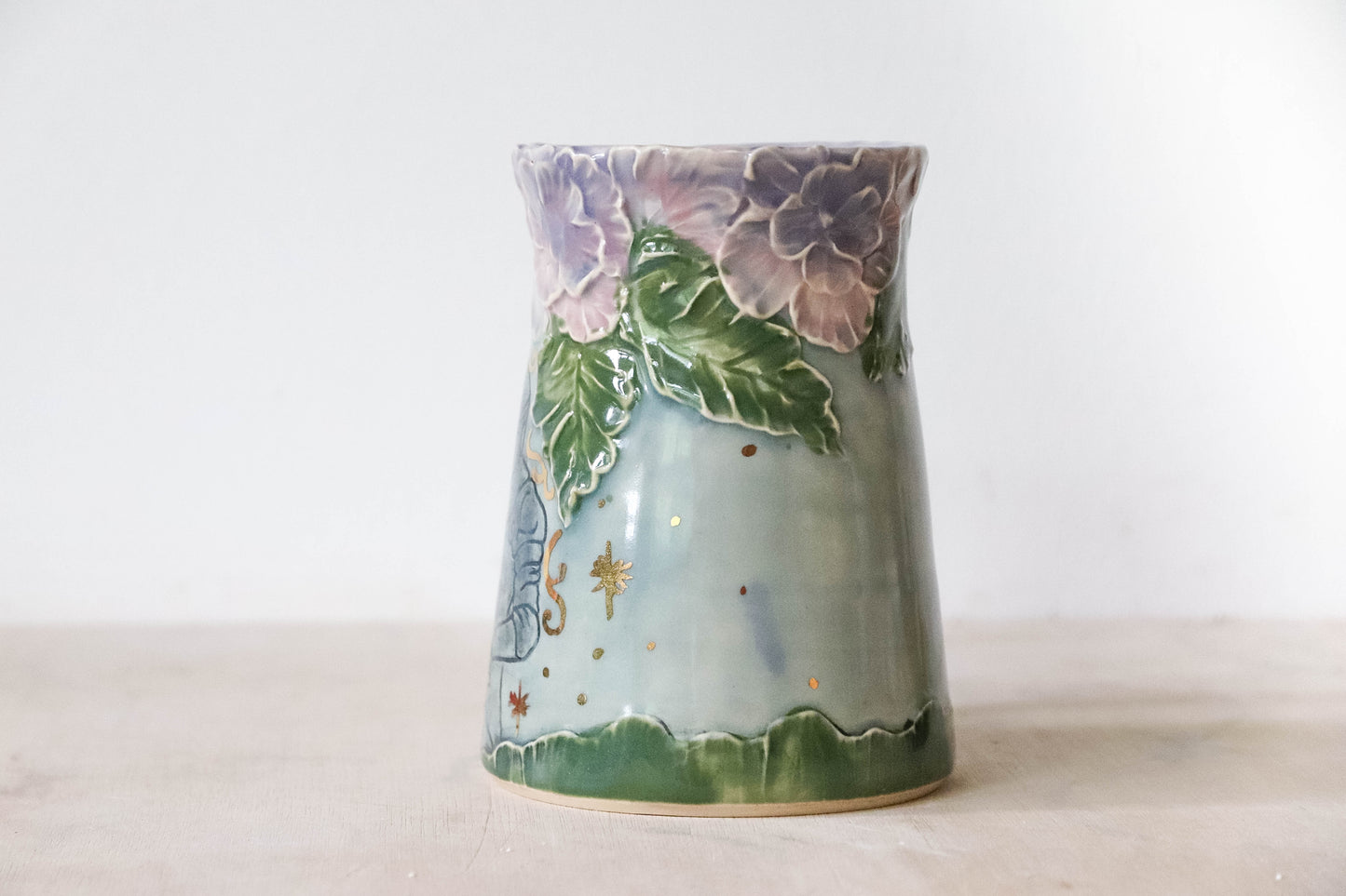 Floral Knight Stoneware Mug