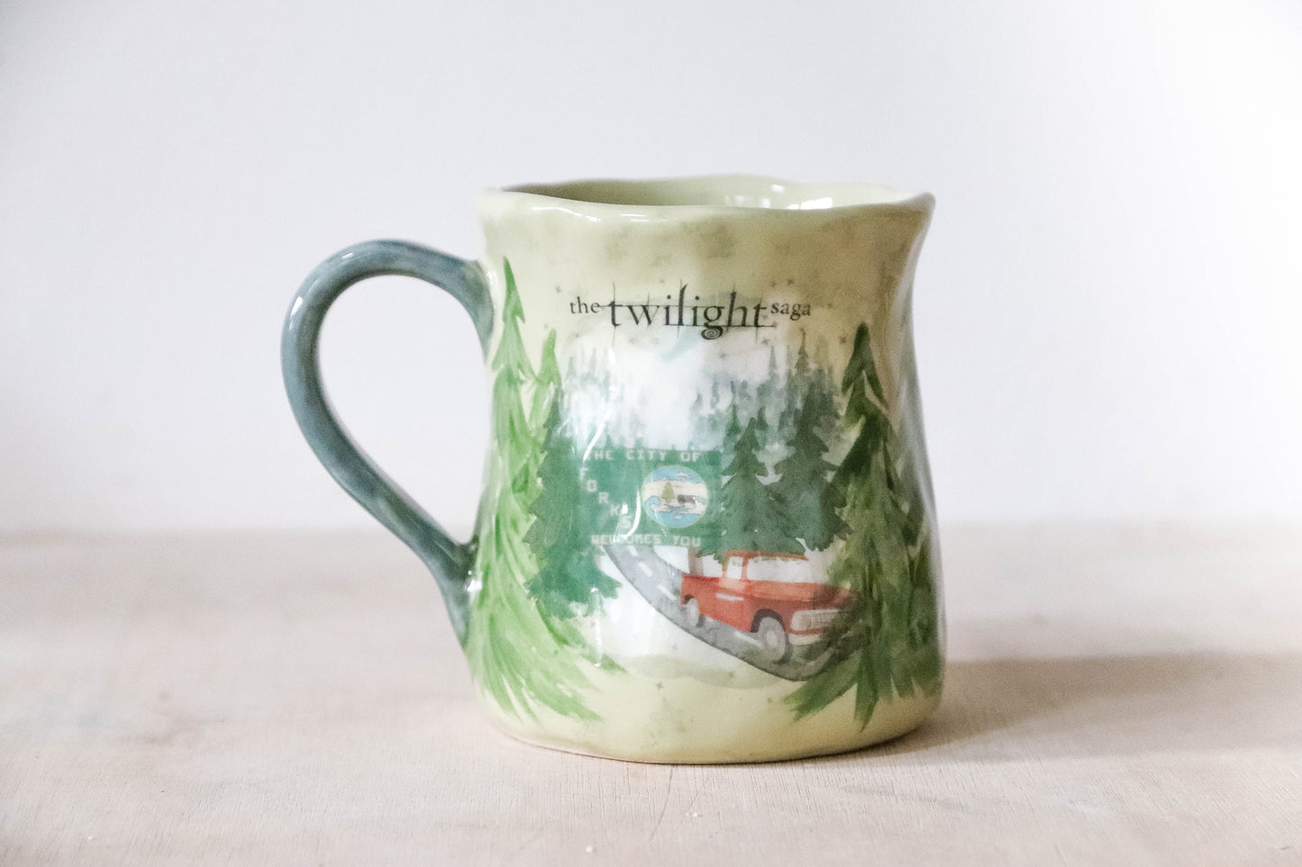 Green Twilight Tulip Mug