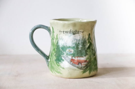 Green Twilight Tulip Mug