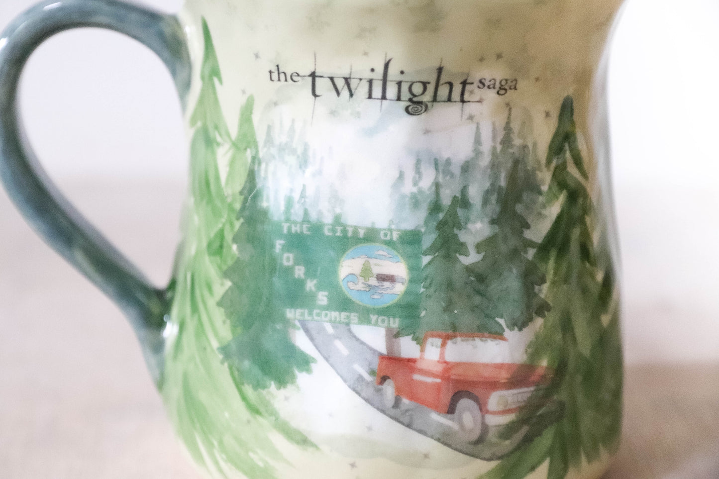 Green Twilight Tulip Mug