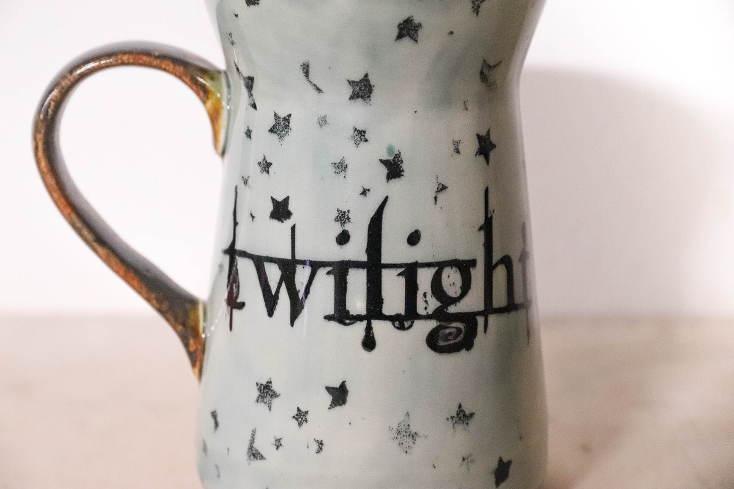 Grey Blue Twilight Stoneware Mug