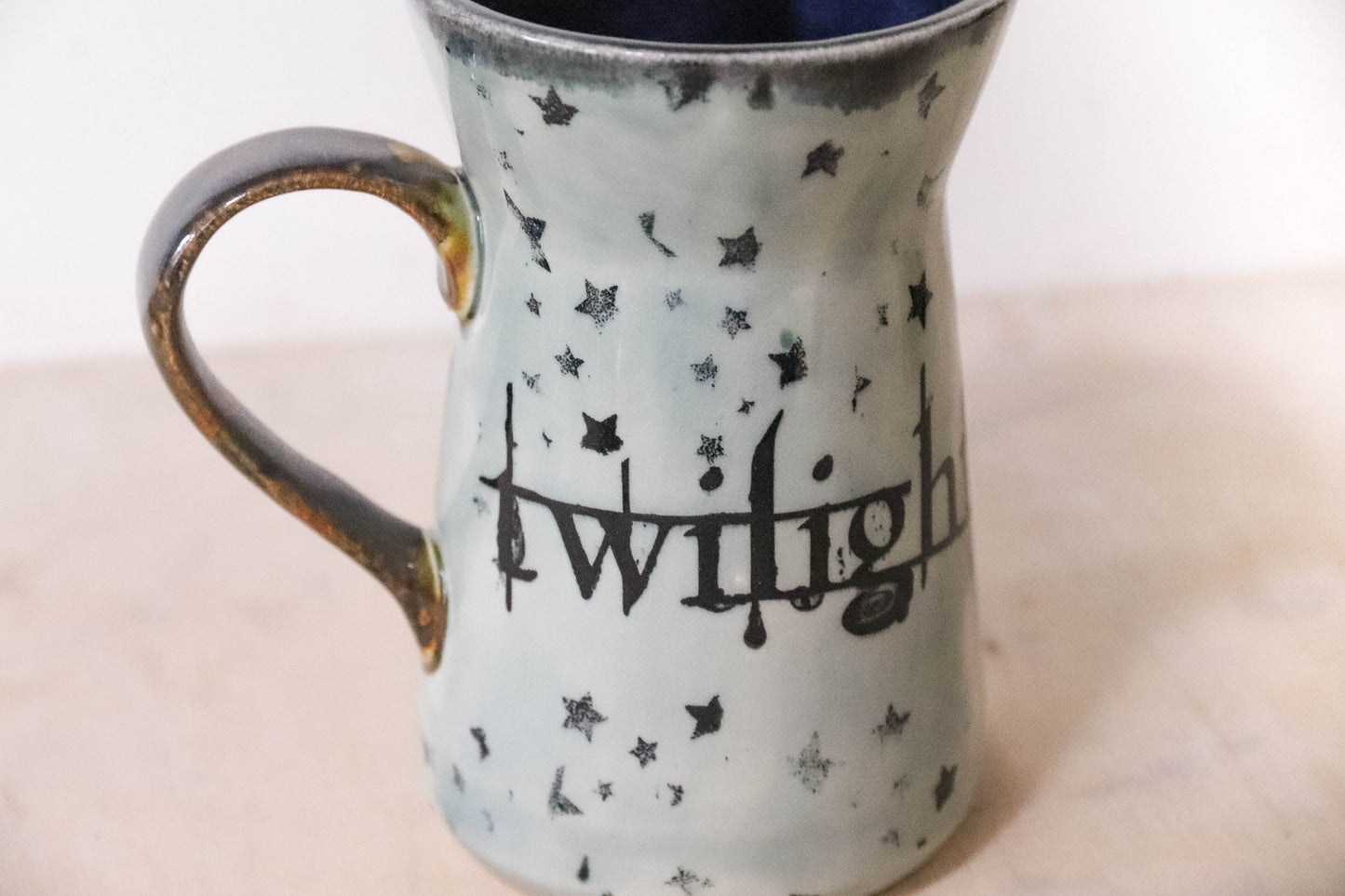 Grey Blue Twilight Stoneware Mug