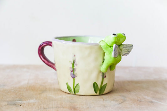 Hanging Frog Fairy Lavender Mug - Seconds