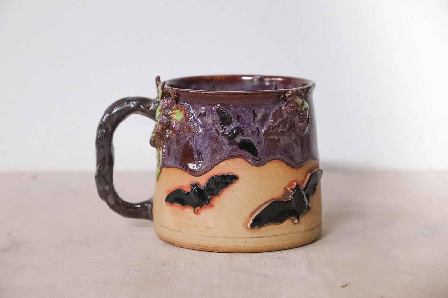 Berry Bats Stoneware Mug