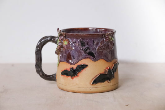 Berry Bats Stoneware Mug