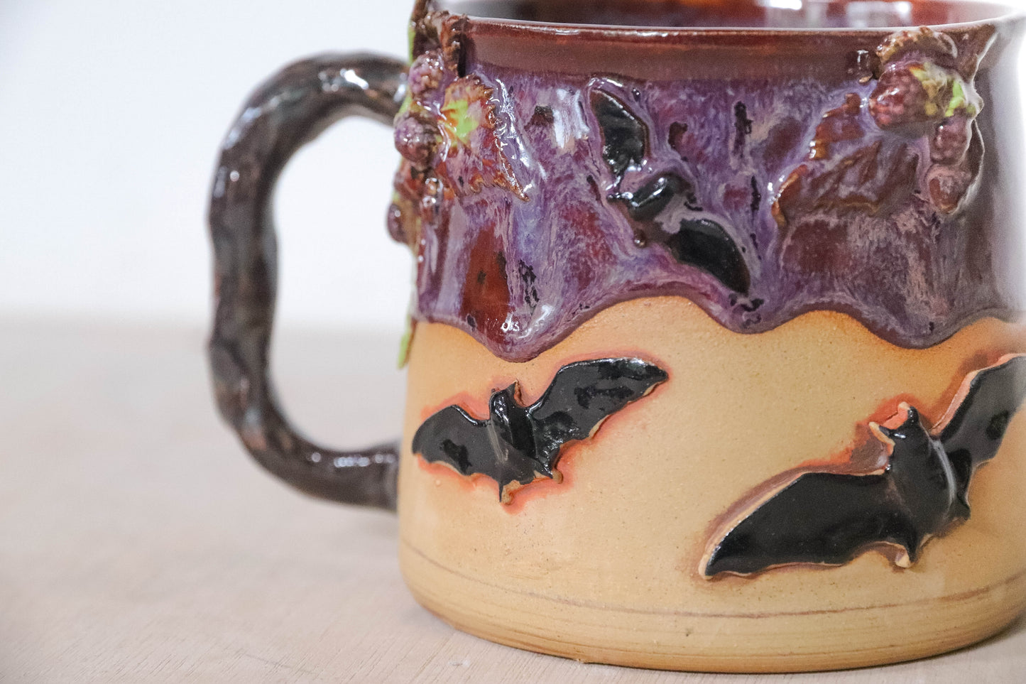 Berry Bats Stoneware Mug