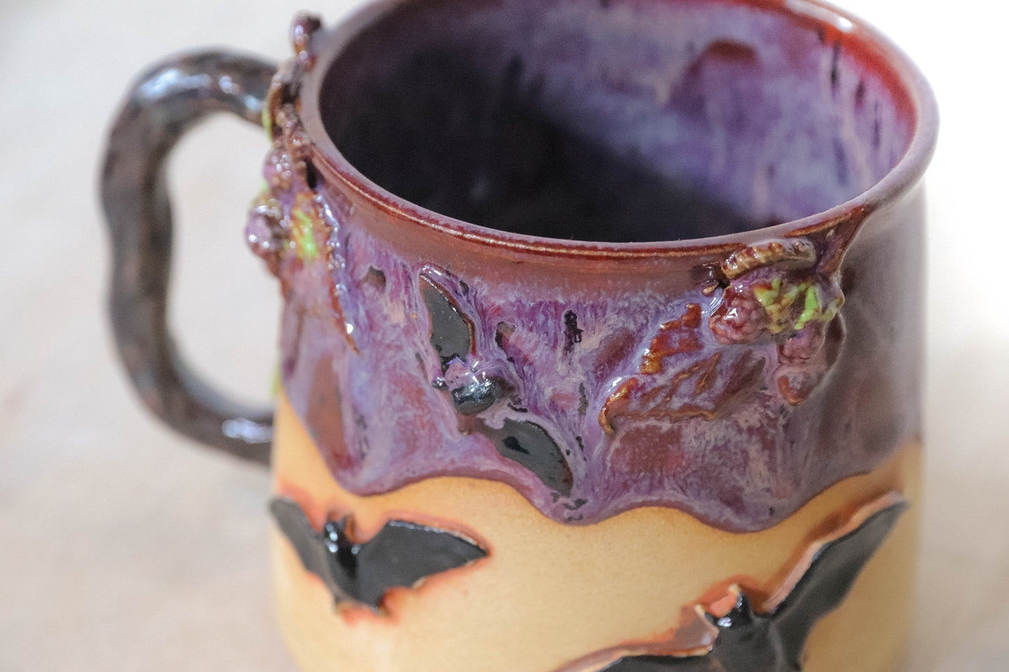 Berry Bats Stoneware Mug