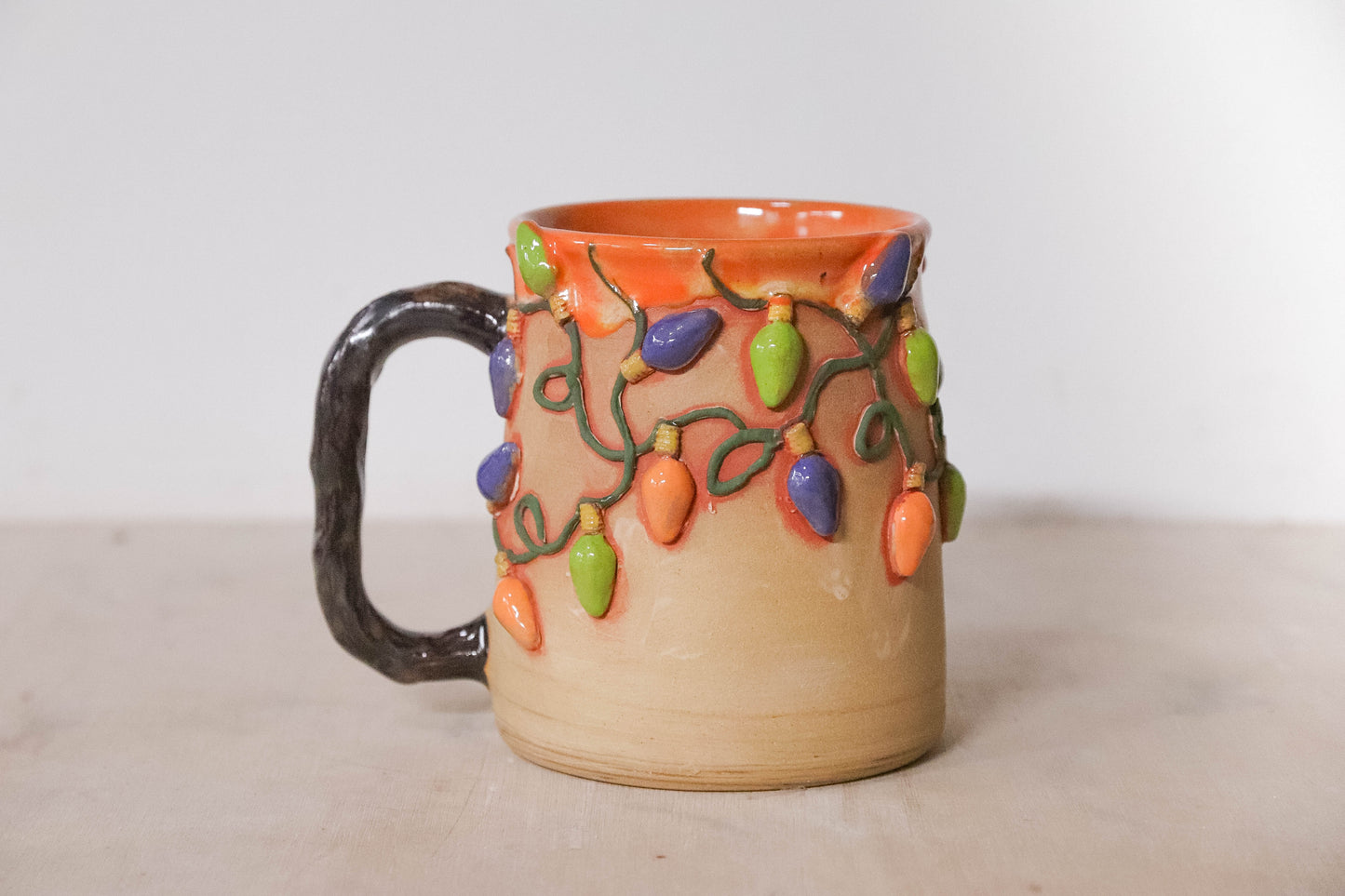 Halloween Lights Stoneware Mug