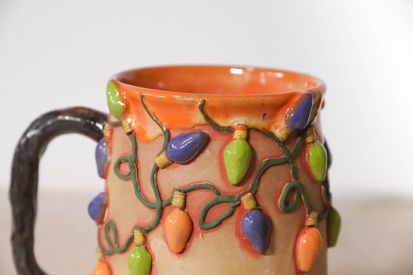 Halloween Lights Stoneware Mug