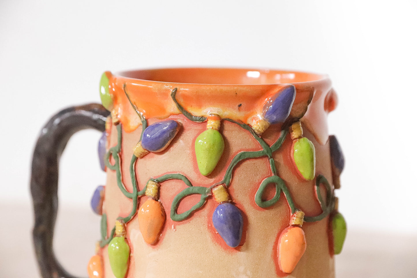 Halloween Lights Stoneware Mug