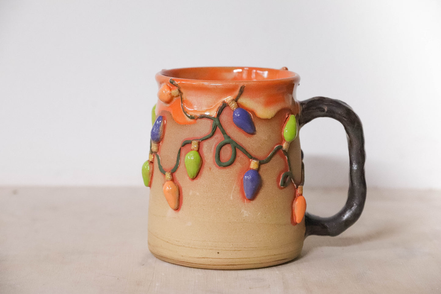 Halloween Lights Stoneware Mug