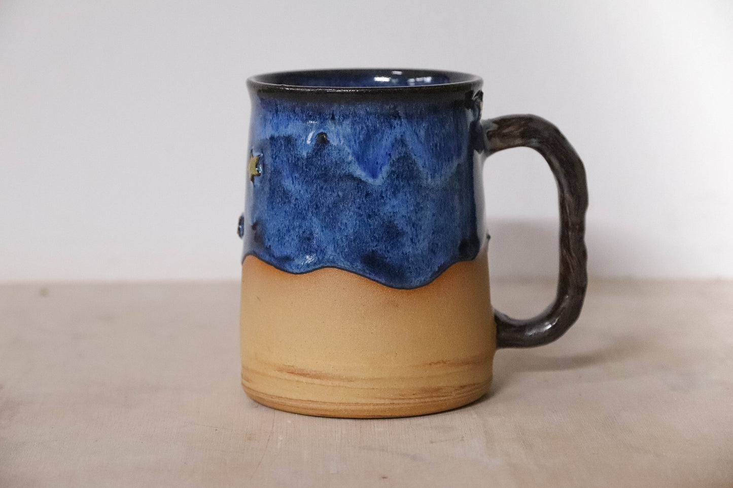 Cat and Pumpkins Stoneware Mug - seconds